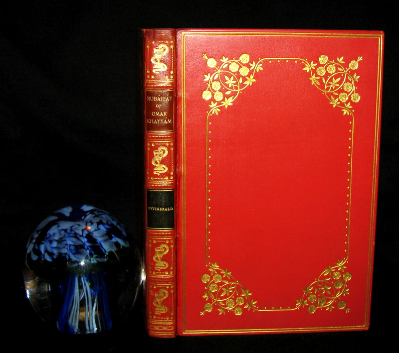 1936 Rare Book - Rubaiyat of Omar Khayyam Illustrated in a binding by Riviere
