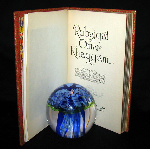 1936 Rare Book - Rubaiyat of Omar Khayyam Illustrated in a binding by Riviere