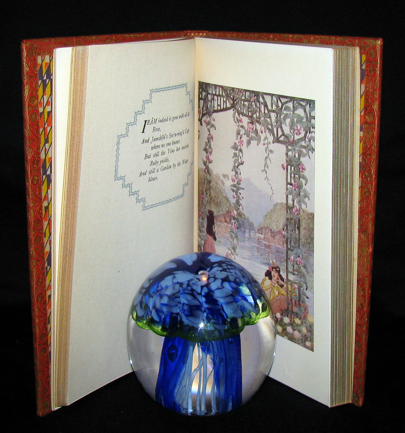 1936 Rare Book - Rubaiyat of Omar Khayyam Illustrated in a binding by Riviere