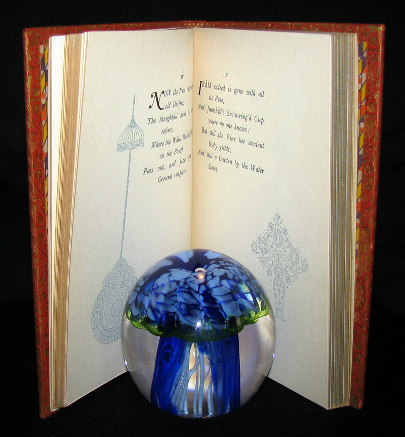 1936 Rare Book - Rubaiyat of Omar Khayyam Illustrated in a binding by Riviere