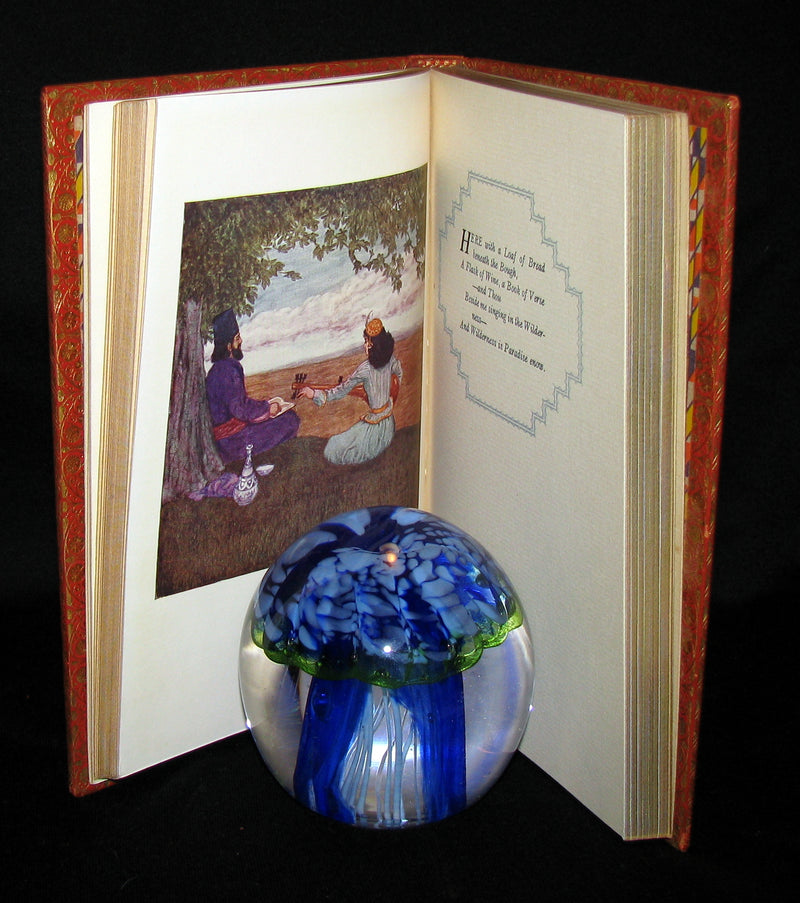 1936 Rare Book - Rubaiyat of Omar Khayyam Illustrated in a binding by Riviere