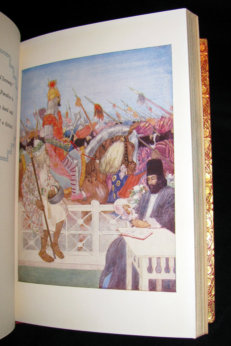 1936 Rare Book - Rubaiyat of Omar Khayyam Illustrated in a binding by Riviere