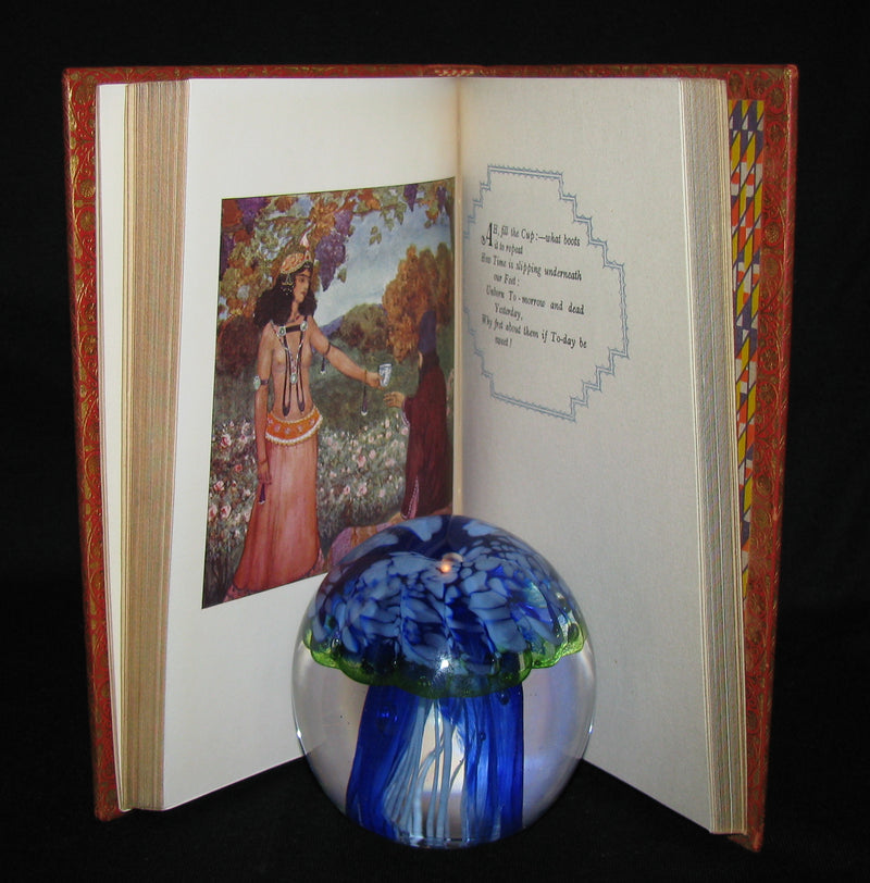 1936 Rare Book - Rubaiyat of Omar Khayyam Illustrated in a binding by Riviere