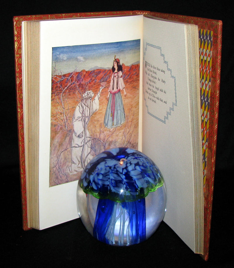 1936 Rare Book - Rubaiyat of Omar Khayyam Illustrated in a binding by Riviere