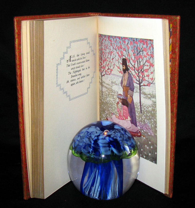 1936 Rare Book - Rubaiyat of Omar Khayyam Illustrated in a binding by Riviere