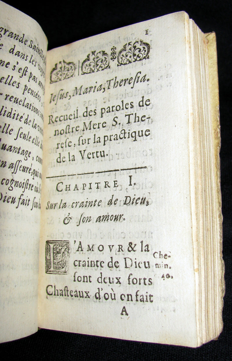 1650 Scarce French vellum Book - Saint Teresa of Ávila