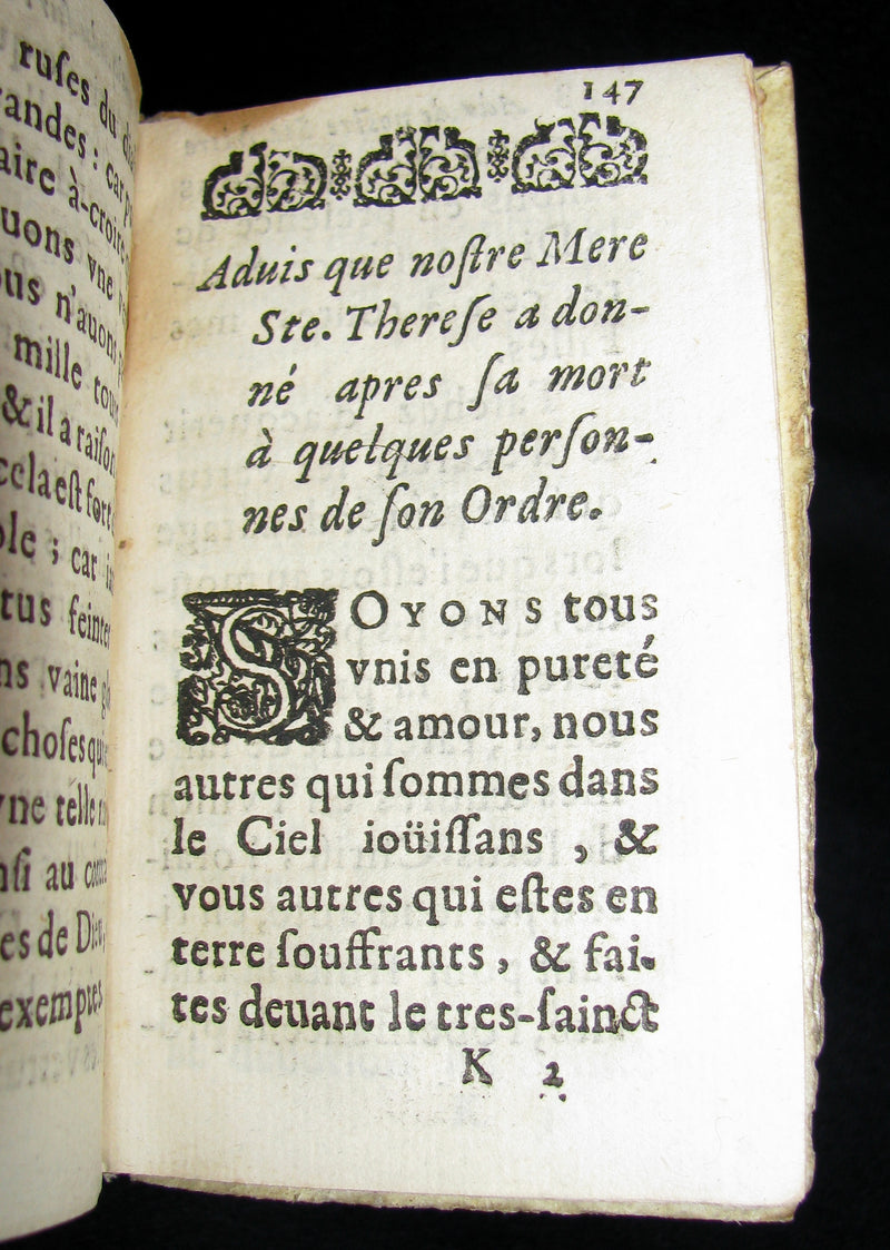 1650 Scarce French vellum Book - Saint Teresa of Ávila