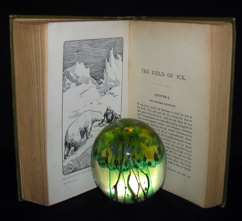 1890 Rare Book - Captain Hatteras - by Jules Verne
