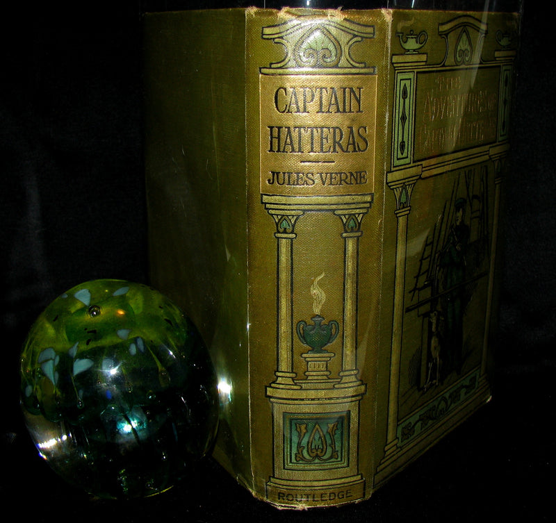 1890 Rare Book - Captain Hatteras - by Jules Verne