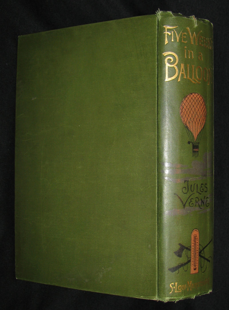 1899 Rare Victorian Book - JULES VERNE Five Weeks in a Balloon.
