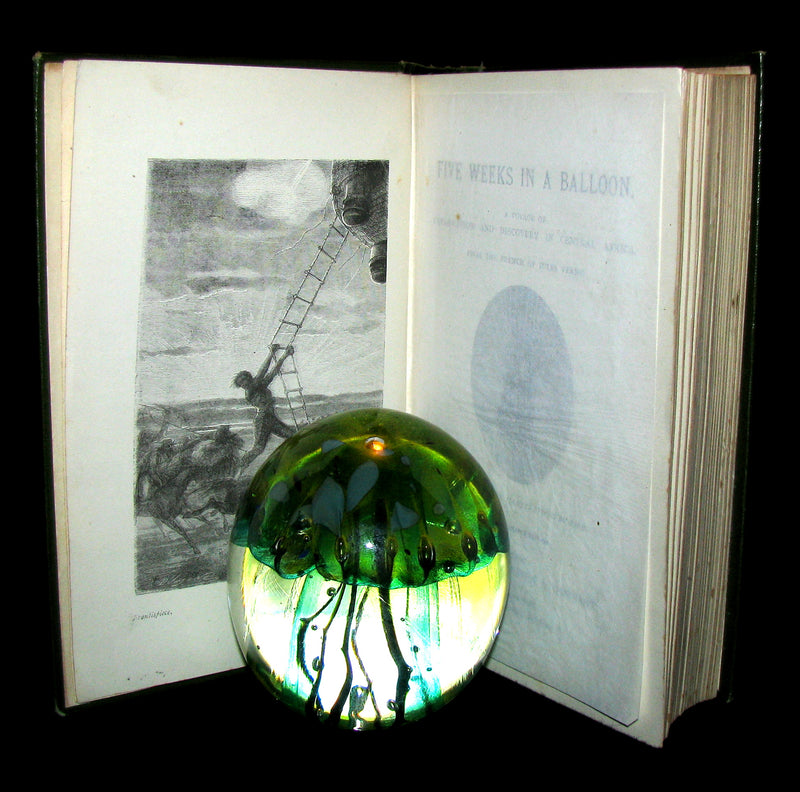 1899 Rare Victorian Book - JULES VERNE Five Weeks in a Balloon.