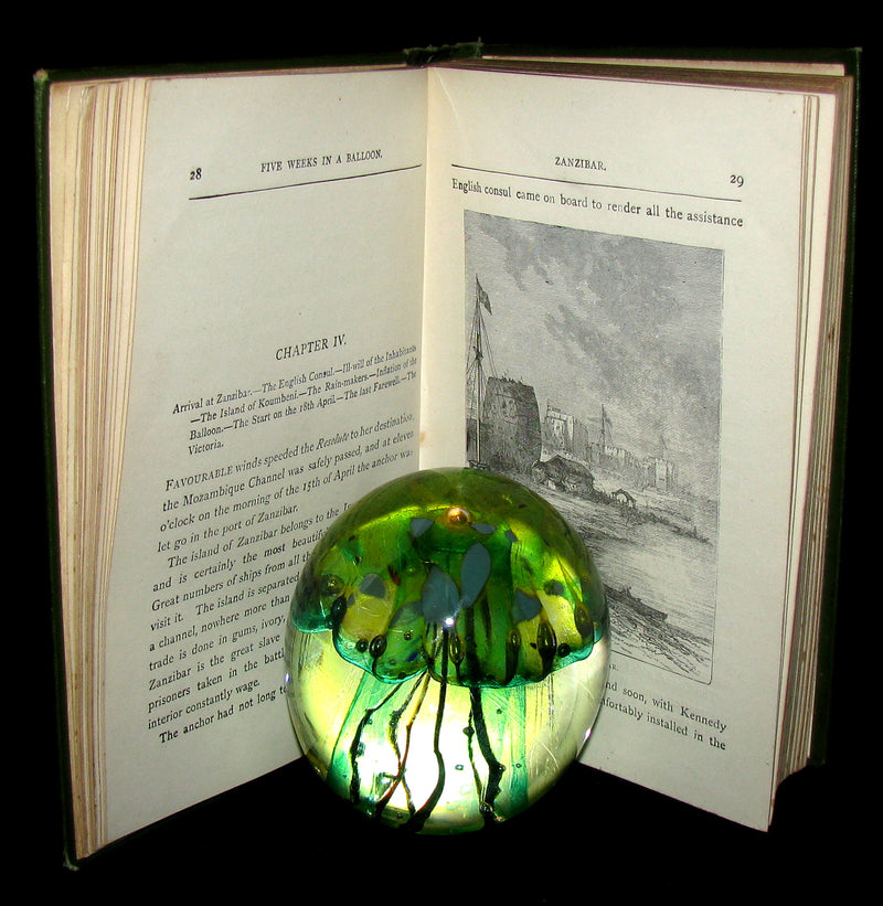 1899 Rare Victorian Book - JULES VERNE Five Weeks in a Balloon.