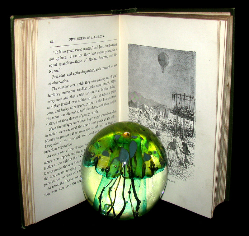 1899 Rare Victorian Book - JULES VERNE Five Weeks in a Balloon.
