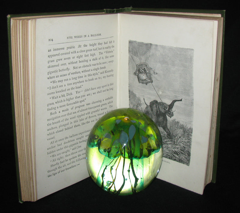 1899 Rare Victorian Book - JULES VERNE Five Weeks in a Balloon.