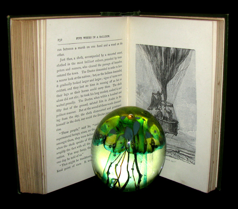 1899 Rare Victorian Book - JULES VERNE Five Weeks in a Balloon.