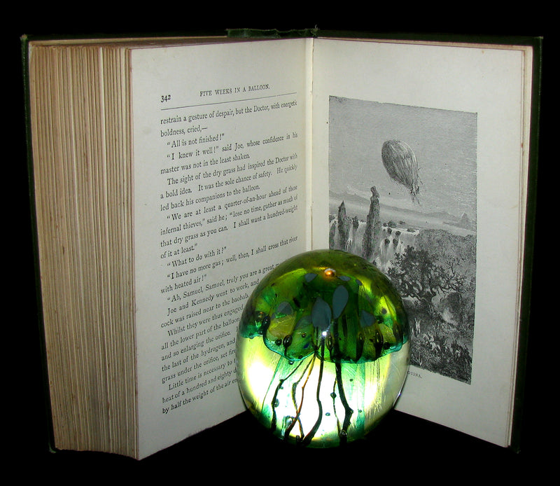 1899 Rare Victorian Book - JULES VERNE Five Weeks in a Balloon.