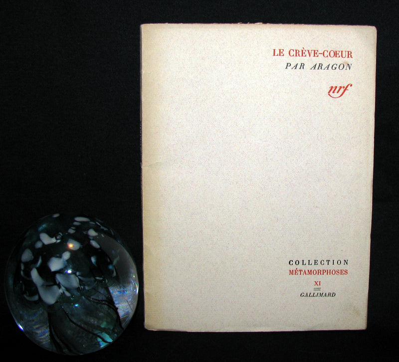1941 Rare First Edition - LE CRÈVE-COEUR by Louis ARAGON - E.O. Limited to 2150 copies