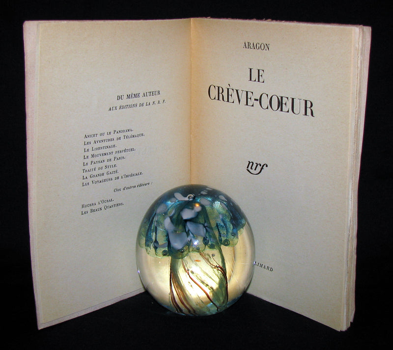 1941 Rare First Edition - LE CRÈVE-COEUR by Louis ARAGON - E.O. Limited to 2150 copies