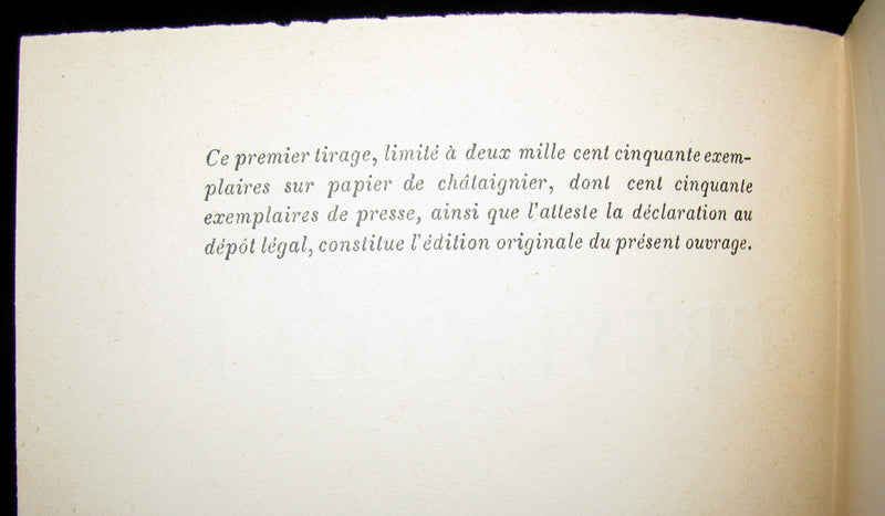 1941 Rare First Edition - LE CRÈVE-COEUR by Louis ARAGON - E.O. Limited to 2150 copies