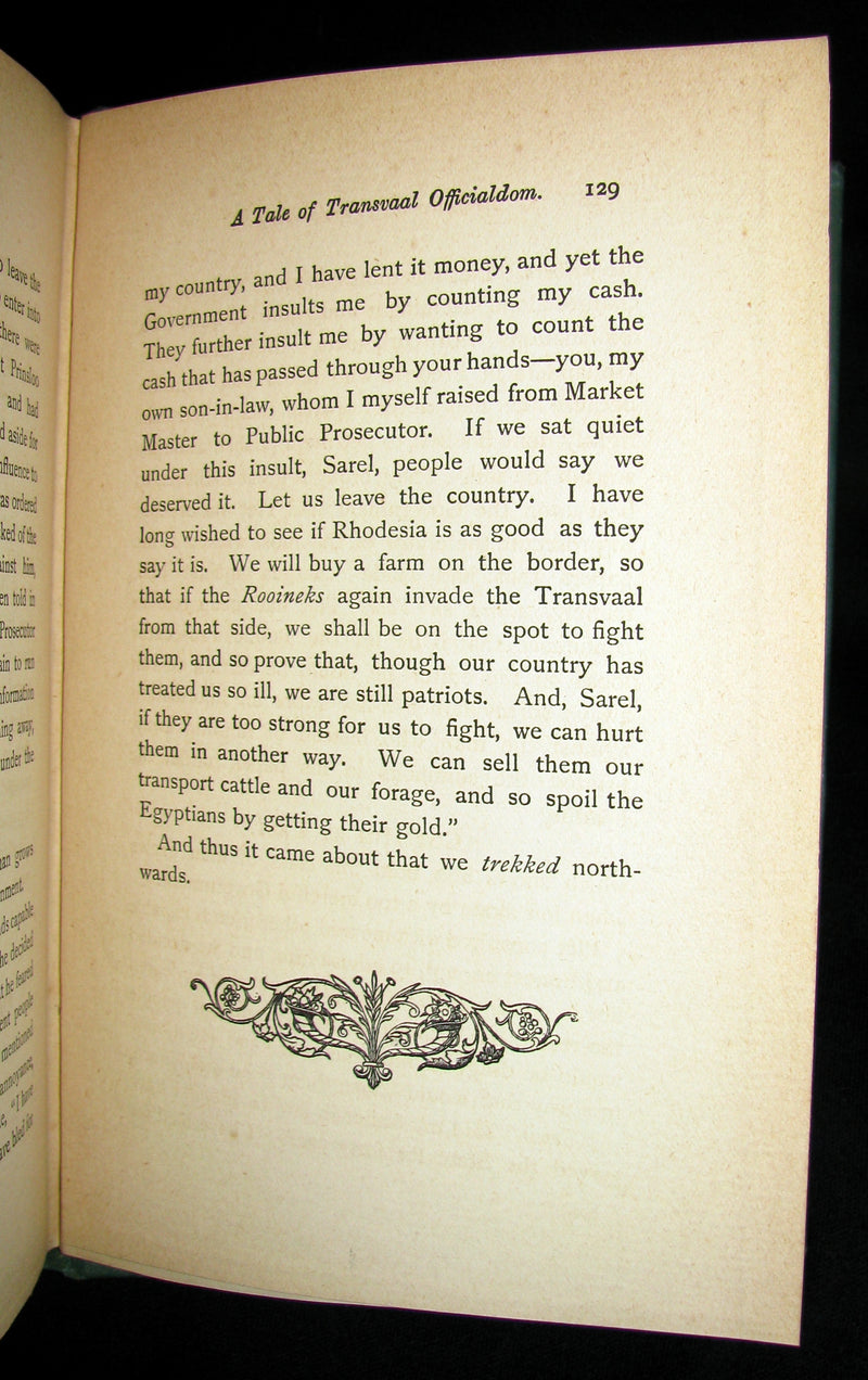 1899 Rare Africana Book - Prinsloo of Prinsloosdorp a tale of Transvaal officialdom