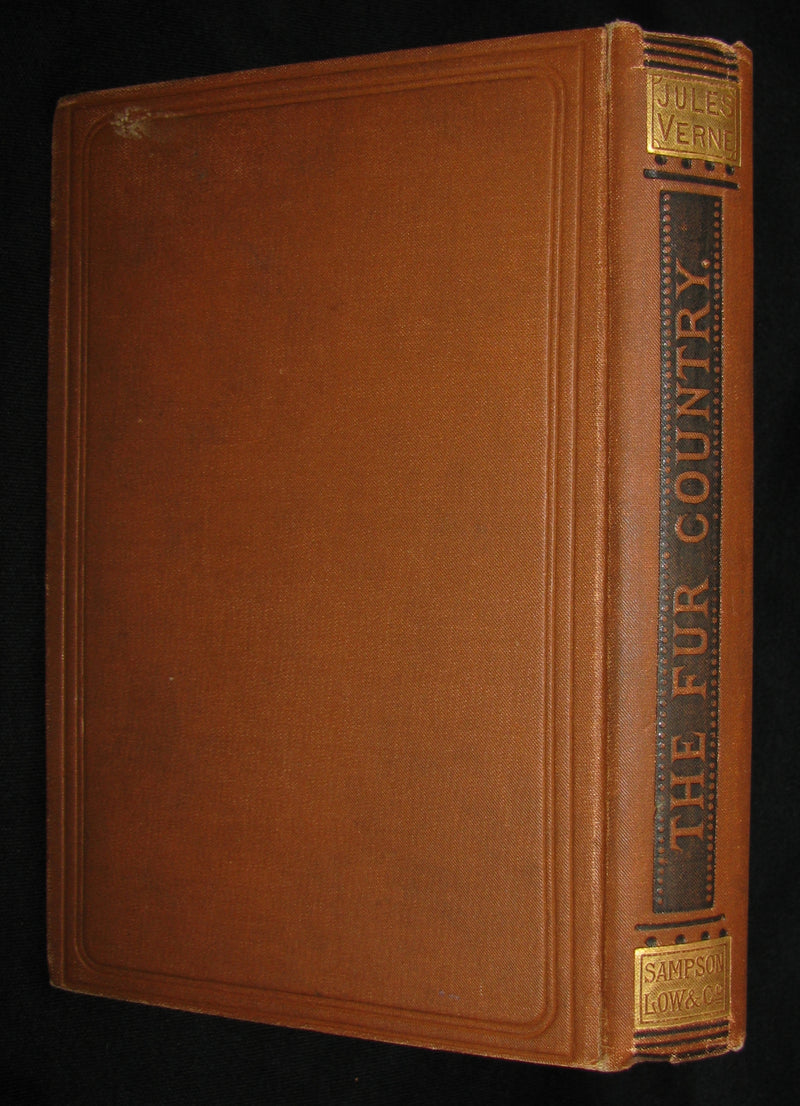 1886 Rare Victorian Book - JULES VERNE FUR COUNTRY or Seventy Degrees North Latitude