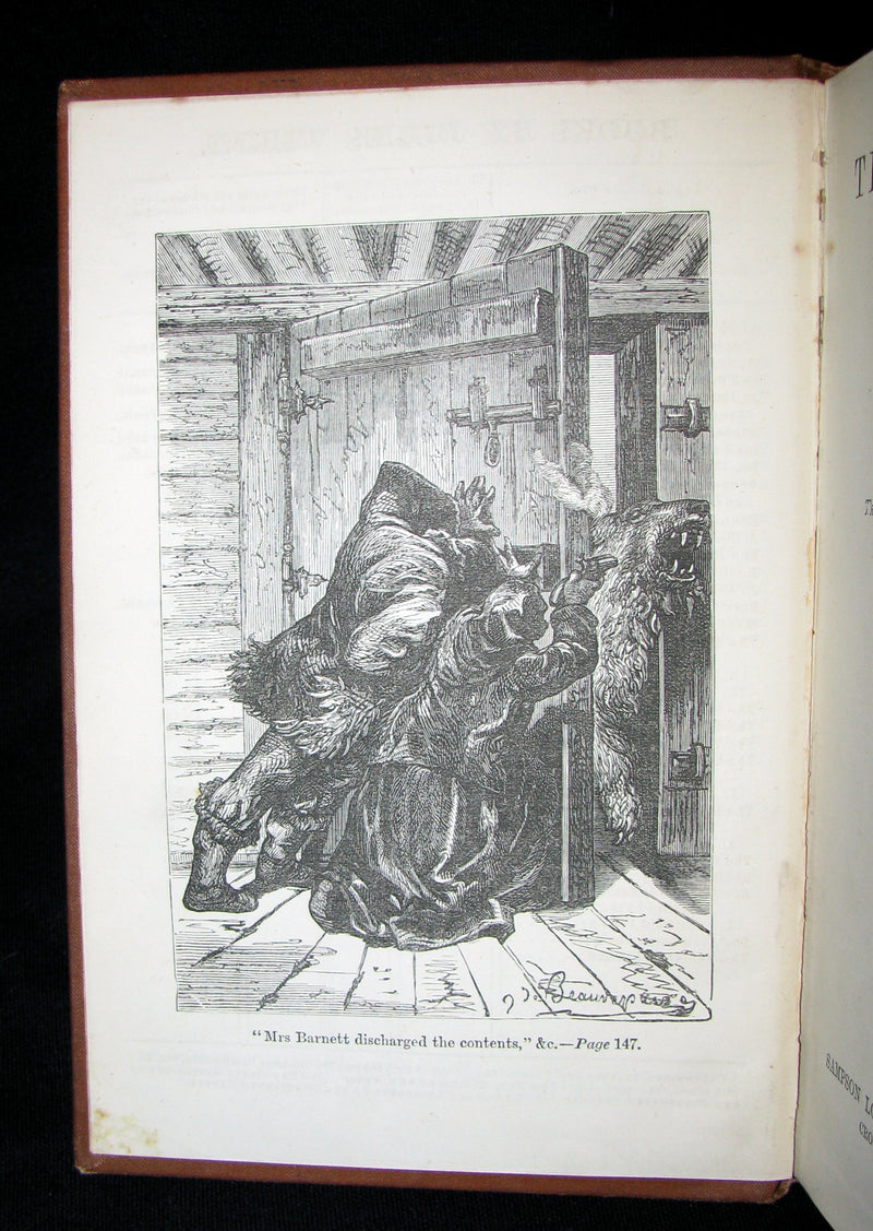 1886 Rare Victorian Book - JULES VERNE FUR COUNTRY or Seventy Degrees North Latitude