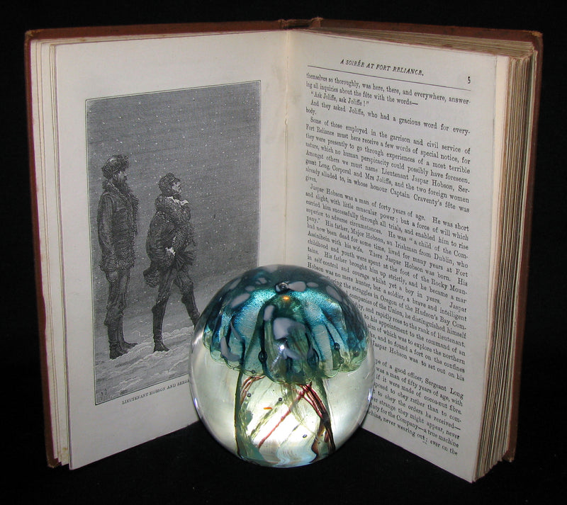 1886 Rare Victorian Book - JULES VERNE FUR COUNTRY or Seventy Degrees North Latitude