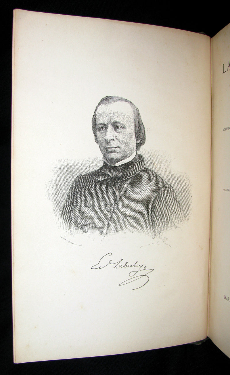 1885 Rare Book - Laboulaye's LAST FAIRY TALES - illustrated FIRST EDITION