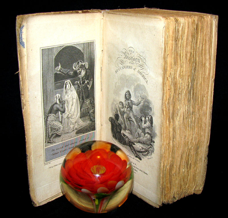 1810 Rare Book - Exquemelin - THE HISTORY OF THE BUCANIERS (BUCCANIERS) OF AMERICA - PIRATES