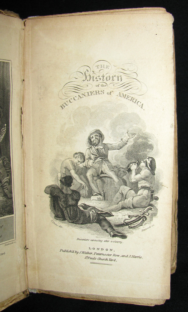 1810 Rare Book - Exquemelin - THE HISTORY OF THE BUCANIERS (BUCCANIERS) OF AMERICA - PIRATES