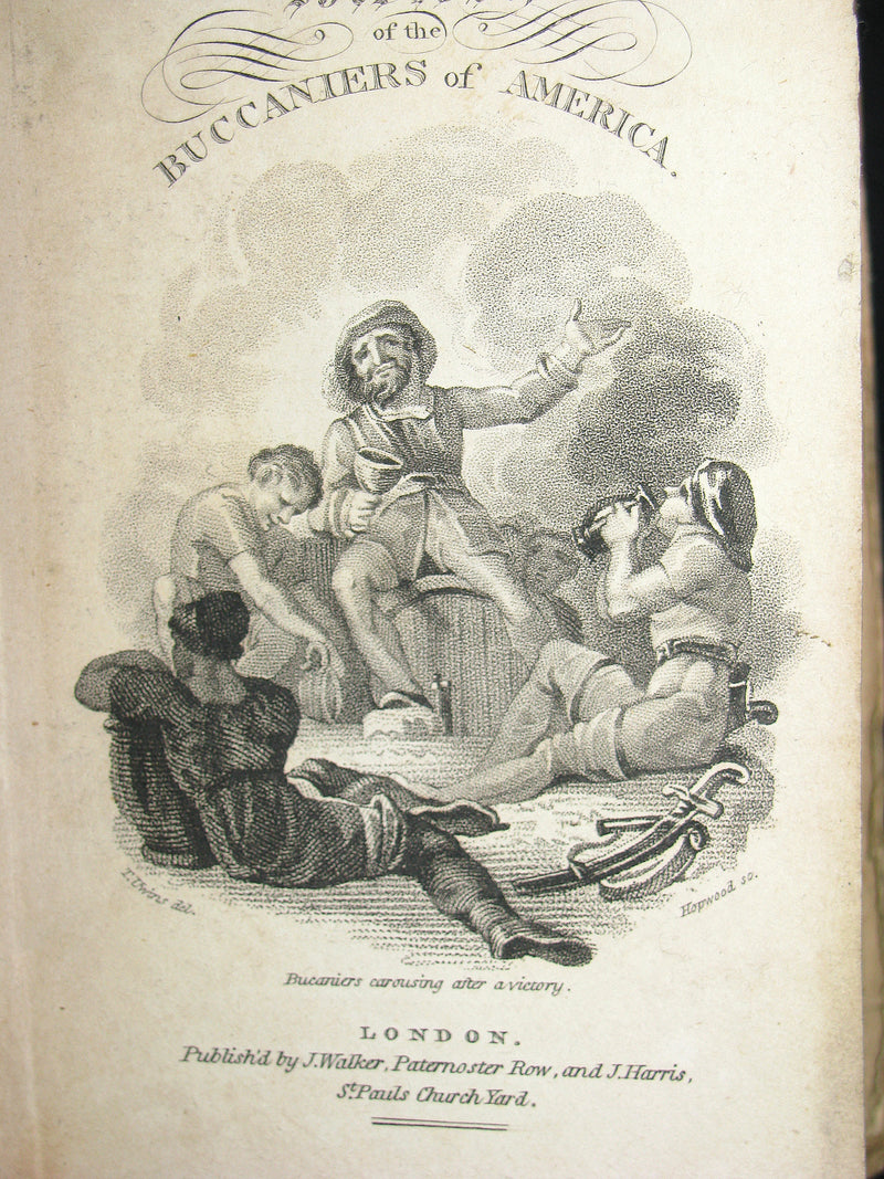 1810 Rare Book - Exquemelin - THE HISTORY OF THE BUCANIERS (BUCCANIERS) OF AMERICA - PIRATES