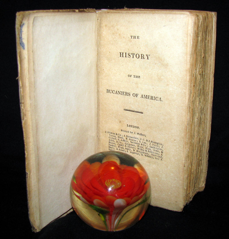 1810 Rare Book - Exquemelin - THE HISTORY OF THE BUCANIERS (BUCCANIERS) OF AMERICA - PIRATES