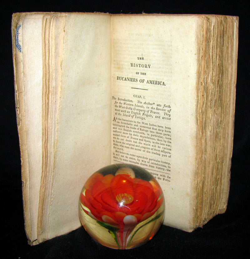 1810 Rare Book - Exquemelin - THE HISTORY OF THE BUCANIERS (BUCCANIERS) OF AMERICA - PIRATES