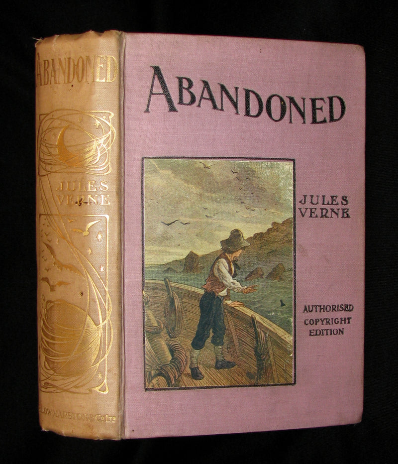 1910 Rare Illustrated Book - Abandoned being the second part of The Mysterious Island by Jules Verne