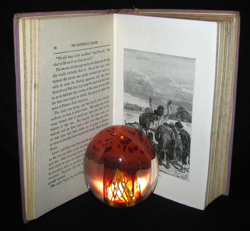 1910 Rare Illustrated Book - Abandoned being the second part of The Mysterious Island by Jules Verne