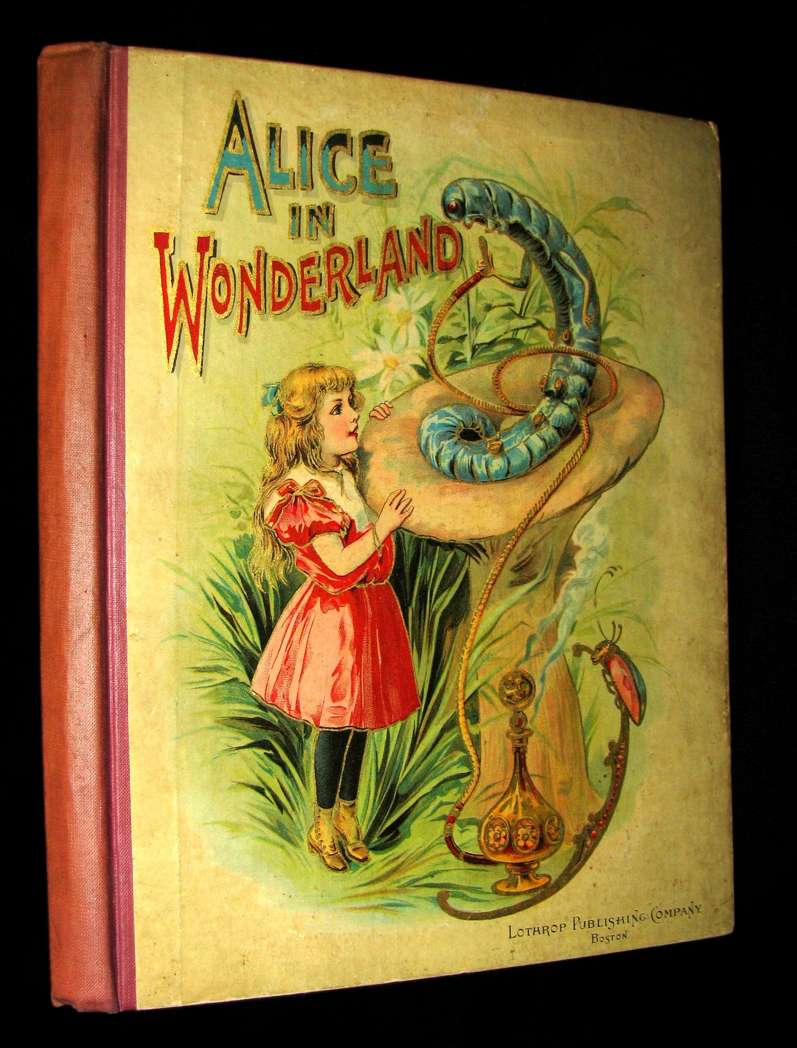 1898 Very Rare Victorian Book - Alice's Adventures in Wonderland published by Lothrop