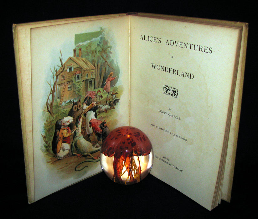 1898 Very Rare Victorian Book - Alice's Adventures in Wonderland published by Lothrop