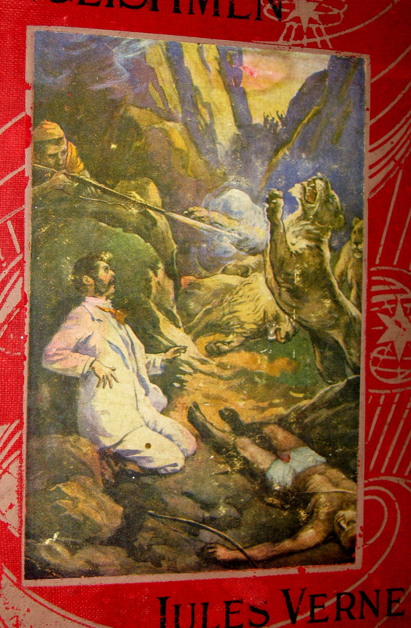 1900 Rare Book - Adventures of 3 Englishmen and 3 Russians in South Africa by Jules Verne