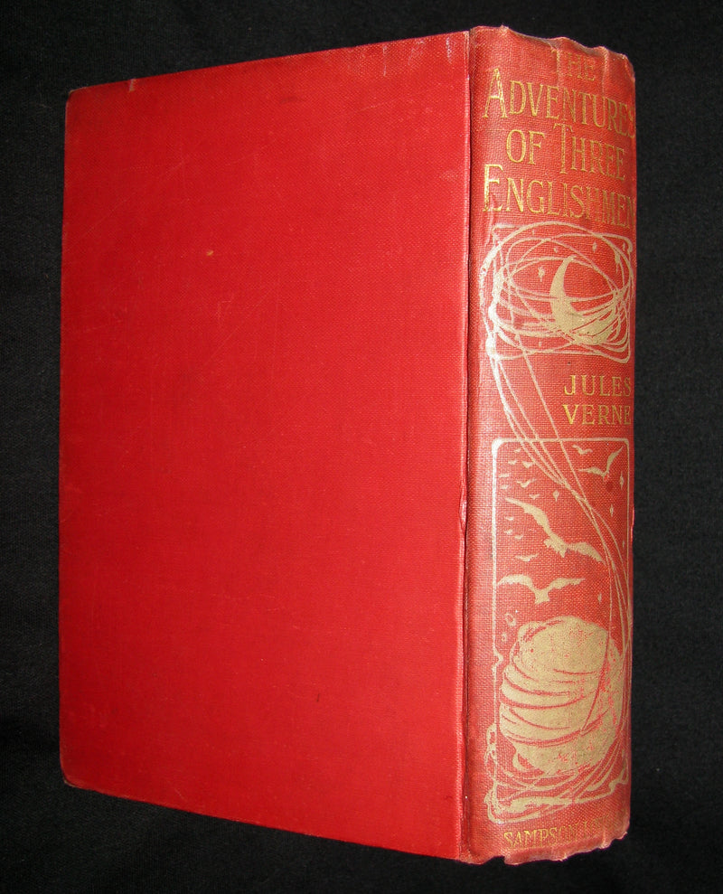 1900 Rare Book - Adventures of 3 Englishmen and 3 Russians in South Africa by Jules Verne