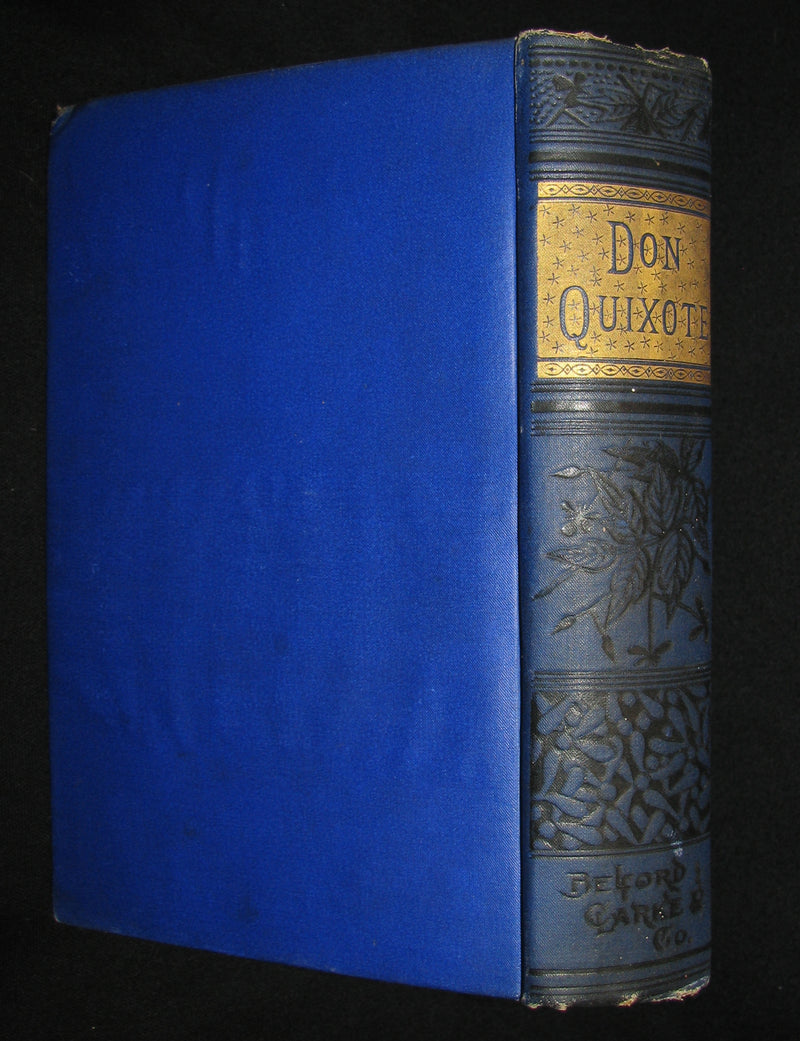 1880 Rare Victorian Book ~ Adventures of Don Quixote De La Mancha Illustrated