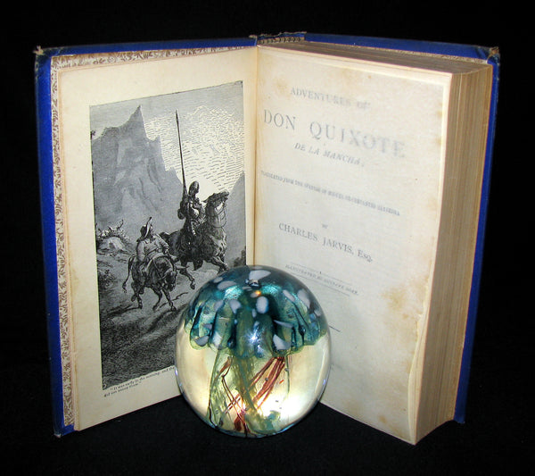 1880 Rare Victorian Book ~ Adventures of Don Quixote De La Mancha Illustrated