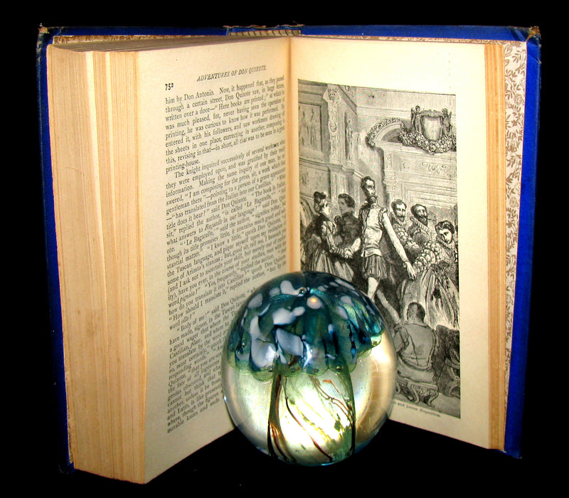 1880 Rare Victorian Book ~ Adventures of Don Quixote De La Mancha Illustrated