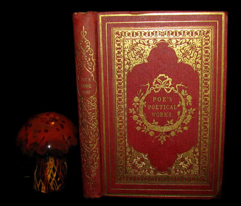 1859 Rare Book - The Poetical Works of EDGAR ALLAN POE with A Notice of his Life