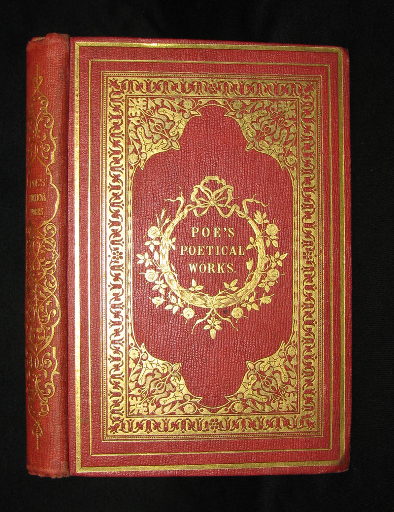 1859 Rare Book - The Poetical Works of EDGAR ALLAN POE with A Notice of his Life
