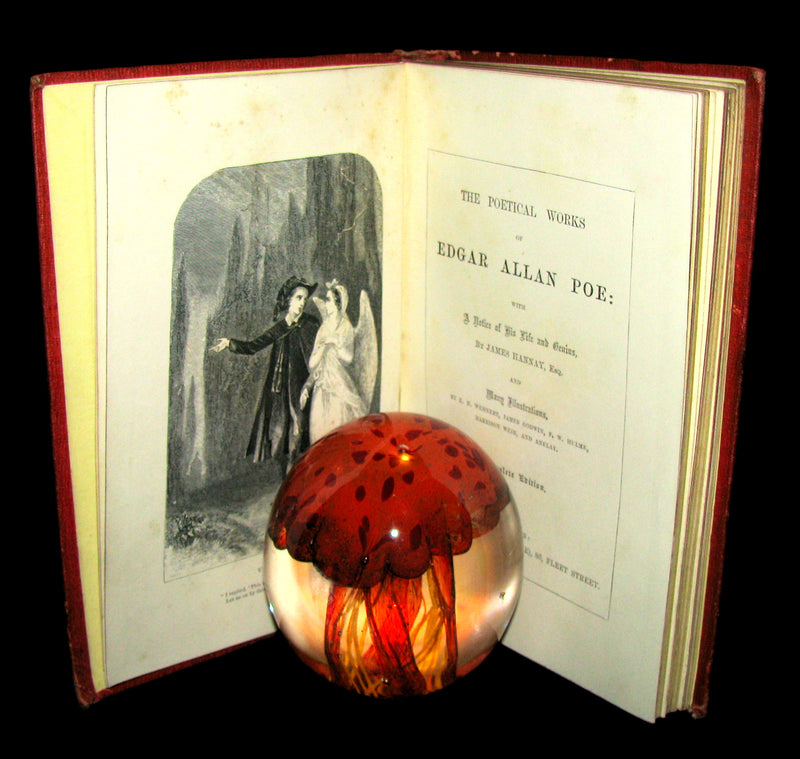 1859 Rare Book - The Poetical Works of EDGAR ALLAN POE with A Notice of his Life