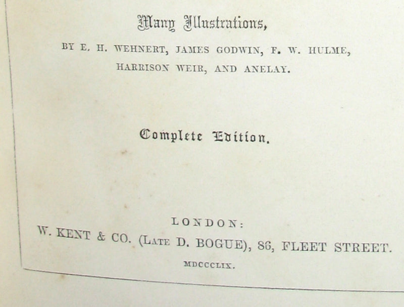 1859 Rare Book - The Poetical Works of EDGAR ALLAN POE with A Notice of his Life