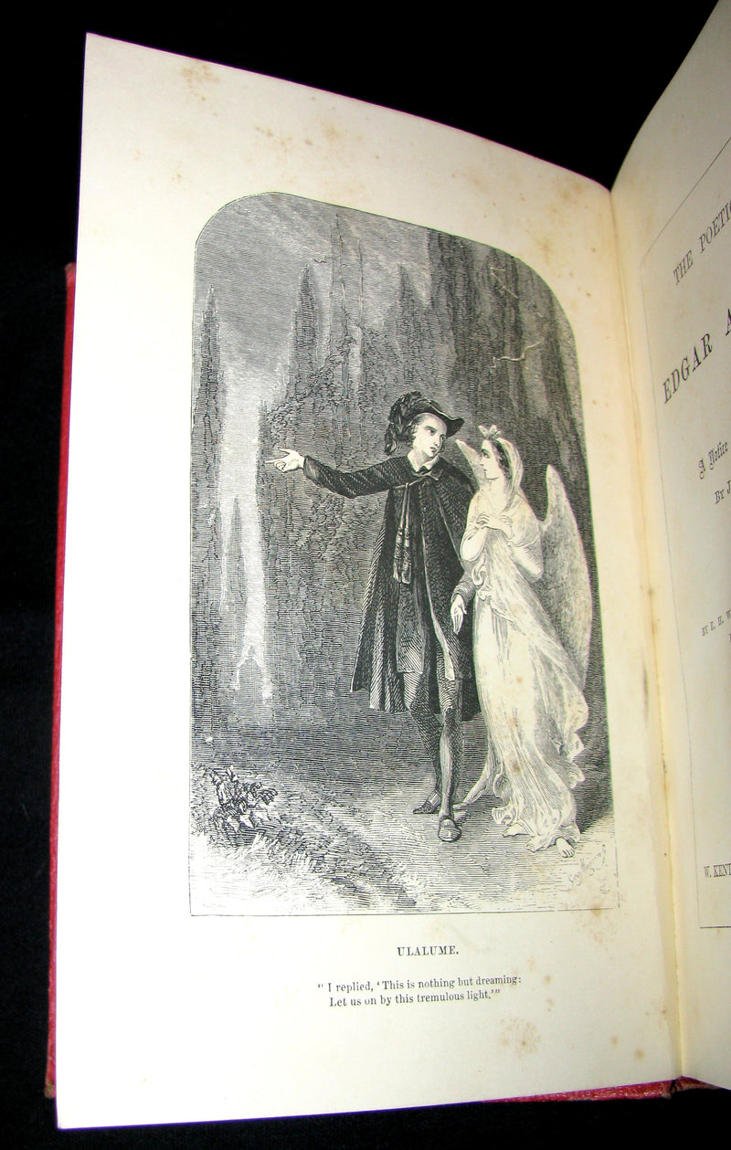 1859 Rare Book - The Poetical Works of EDGAR ALLAN POE with A Notice of his Life