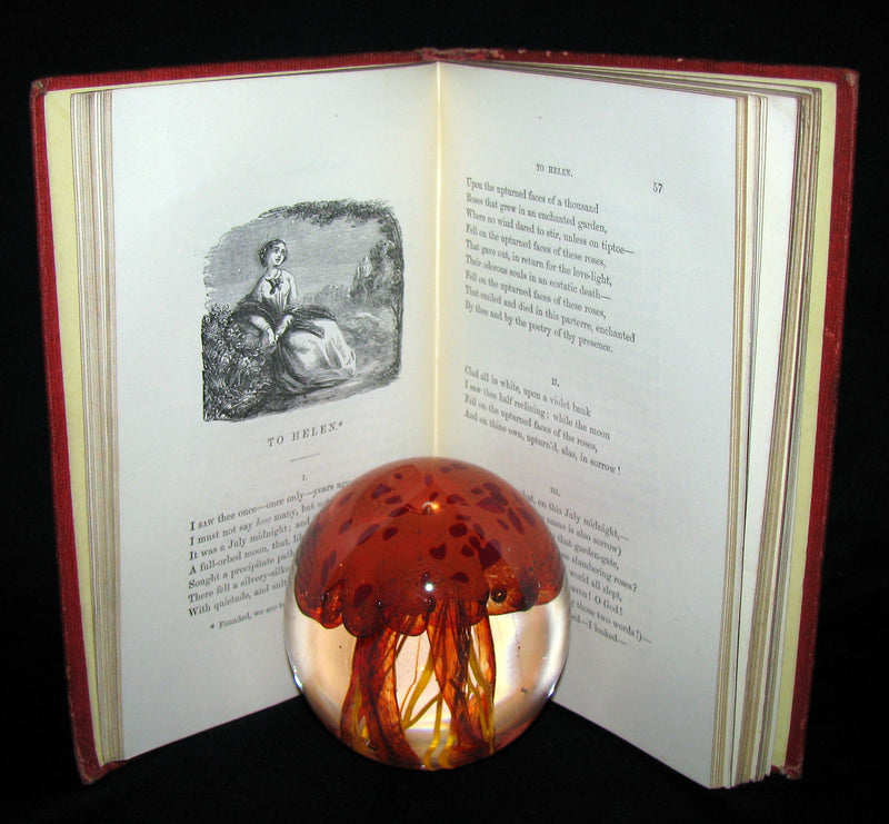 1859 Rare Book - The Poetical Works of EDGAR ALLAN POE with A Notice of his Life