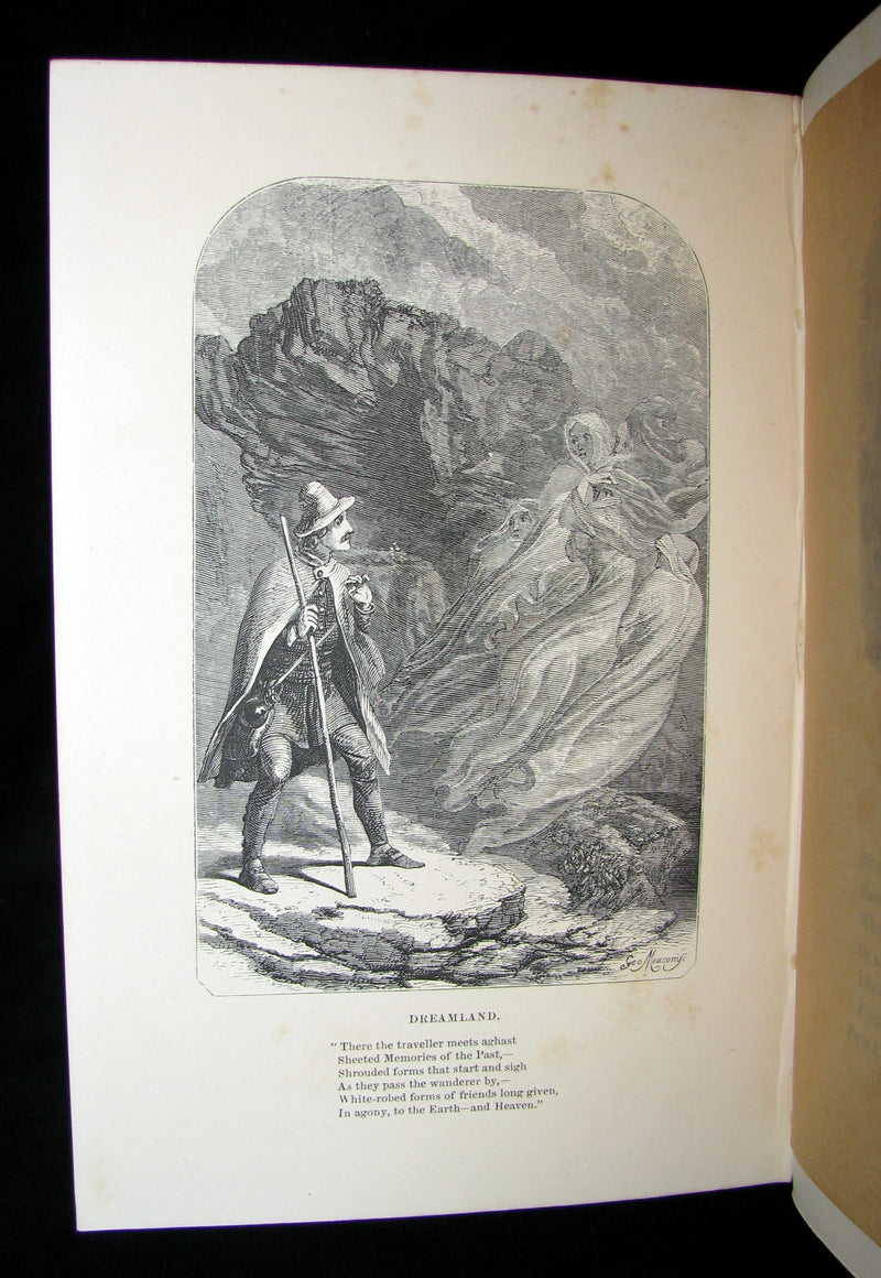 1859 Rare Book - The Poetical Works of EDGAR ALLAN POE with A Notice of his Life