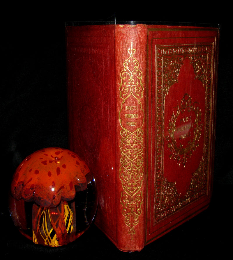 1859 Rare Book - The Poetical Works of EDGAR ALLAN POE with A Notice of his Life